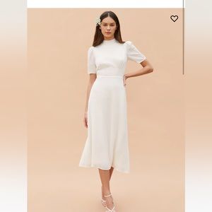 Reformation Dusk dress ivory
